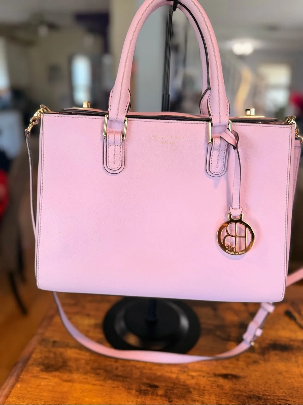 Henri Bendel West 57th Turnlock top satchel. RARE never used.
